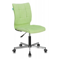 Кресло Бюрократ CH-330M светло-салатовый Velvet 81 крестов. металл хром