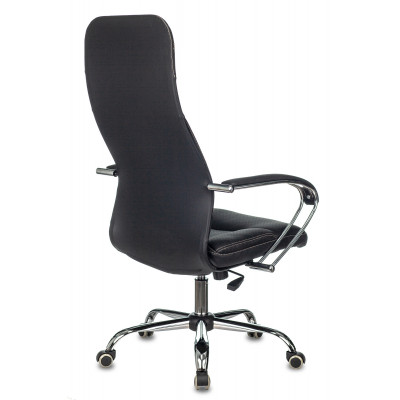 Кресло эргономичное Бюрократ CH-608SL/ECO черный экокожа крестов. металл хром