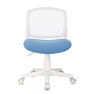 Кресло детское Бюрократ CH-W296NX белый TW-15 сиденье голубой 26-24 сетка/ткань крестов. пластик пластик белый