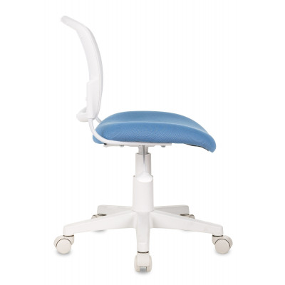 Кресло детское Бюрократ CH-W296NX белый TW-15 сиденье голубой 26-24 сетка/ткань крестов. пластик пластик белый