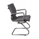 Кресло Бюрократ CH-993-Low-V серый экокожа низк.спин. полозья металл хром