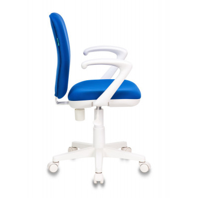 Кресло детское Бюрократ KD-W10AXSN синий 26-21 крестов. пластик белый пластик белый