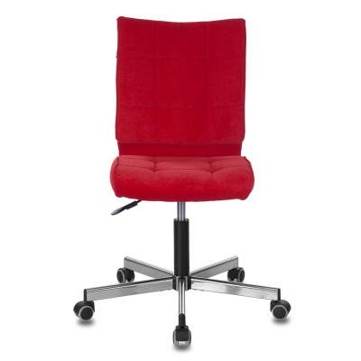 Кресло Бюрократ CH-330M красный Velvet 88 крестов. металл хром