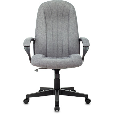 Кресло руководителя Бюрократ T-898 серый 38-404 крестов. пластик