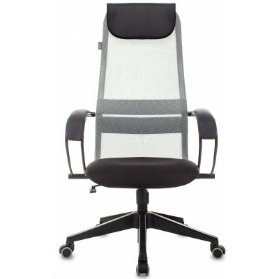 Кресло эргономичное Бюрократ CH-607 светло-серый TW-02 сиденье черный сетка/ткань с подголов. крестов. пластик