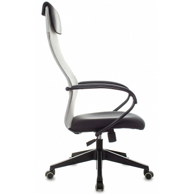 Кресло эргономичное Бюрократ CH-607 светло-серый TW-02 сиденье черный сетка/ткань с подголов. крестов. пластик