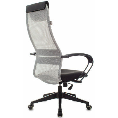 Кресло эргономичное Бюрократ CH-607 светло-серый TW-02 сиденье черный сетка/ткань с подголов. крестов. пластик