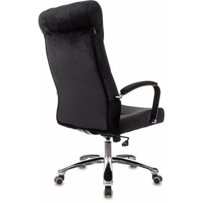 Кресло руководителя Бюрократ T-9928SL Fabric черный Holland 75 крестов. металл хром