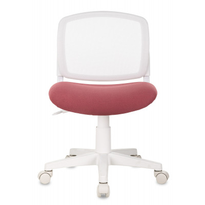 Кресло детское Бюрократ CH-W296NX белый TW-15 сиденье розовый 26-31 сетка/ткань крестов. пластик пластик белый