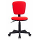 Кресло Бюрократ Ch-204NX красный 26-22 крестов. пластик