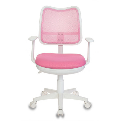 Кресло детское Бюрократ Ch-W797 розовый сиденье розовый TW-13A сетка/ткань крестов. пластик пластик белый