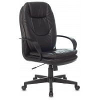 Кресло руководителя Бюрократ CH-868LT черный экокожа крестов. пластик