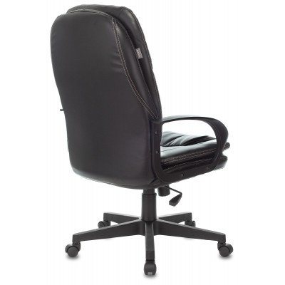 Кресло руководителя Бюрократ CH-868LT черный экокожа крестов. пластик