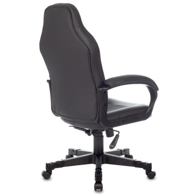 Кресло игровое Zombie Game 17 черный ткань/эко.кожа крестов. пластик