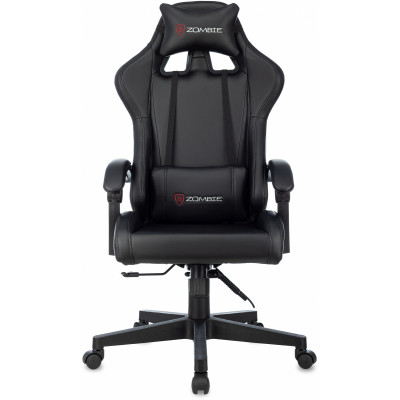 Кресло игровое Zombie GAME TETRA черный/карбон экокожа крестов. пластик