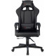 Кресло игровое Zombie GAME TETRA черный/карбон экокожа крестов. пластик