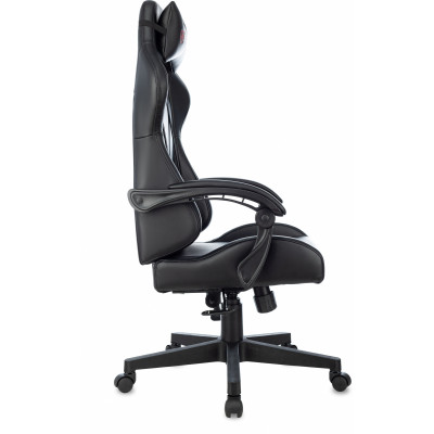 Кресло игровое Zombie GAME TETRA черный/карбон экокожа крестов. пластик