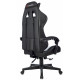 Кресло игровое Zombie GAME TETRA черный/карбон экокожа крестов. пластик