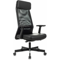 Кресло эргономичное Бюрократ T-995 черный TW-01 экокожа/сетка с подголов. крестов. металл черный