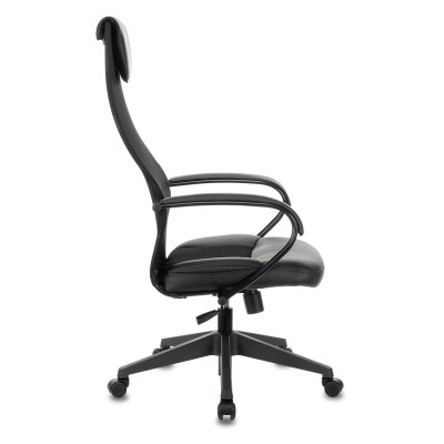 Кресло эргономичное Бюрократ CH-608 черный TW-01 сиденье черный TW-11 экокожа/сетка с подголов. крестов. пластик