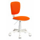 Кресло детское Бюрократ CH-W204NX оранжевый TW-96-1 крестов. пластик пластик белый