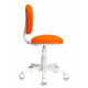 Кресло детское Бюрократ CH-W204NX оранжевый TW-96-1 крестов. пластик пластик белый