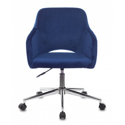 Кресло Бюрократ CH-380SL сапфировый Italia 17 крестов. металл хром