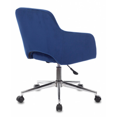 Кресло Бюрократ CH-380SL сапфировый Italia 17 крестов. металл хром