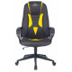 Кресло игровое Zombie 8 черный/желтый экокожа крестов. пластик