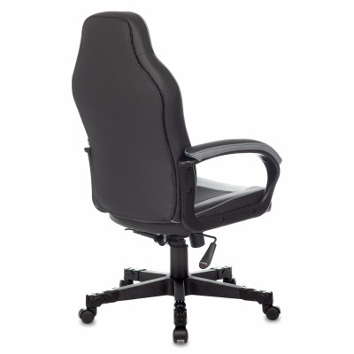 Кресло игровое Zombie GAME 17 черный/серый ткань/эко.кожа крестов. пластик