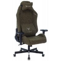 Кресло игровое Knight T1 хаки экомех с подголов. крестов. металл