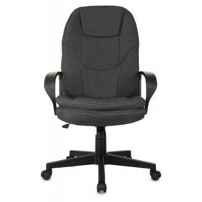 Кресло руководителя Бюрократ CH-868LT Fabric серый 38-417 крестов. пластик