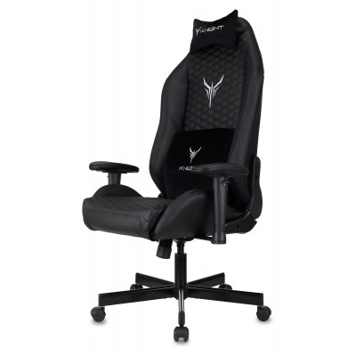 Кресло игровое Knight Neon черный соты экокожа с подголов. крестов. металл