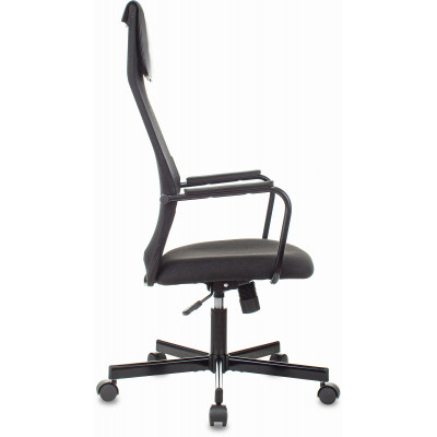 Кресло Бюрократ KB-5M черный TW-01 3C11 сетка/ткань с подголов. крестов. металл черный