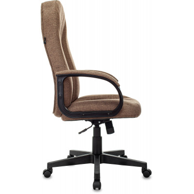 Кресло руководителя Бюрократ T-898 коричневый 38-414 крестов. пластик