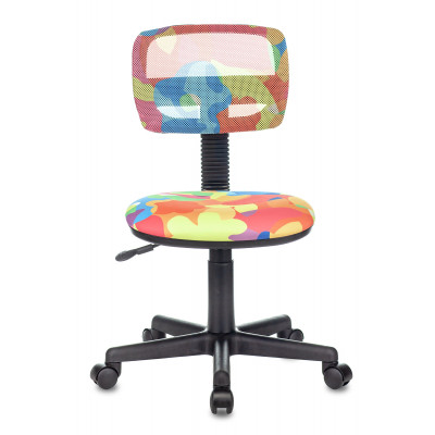 Кресло детское Бюрократ CH-299 мультиколор абстракция сетка/ткань крестов. пластик