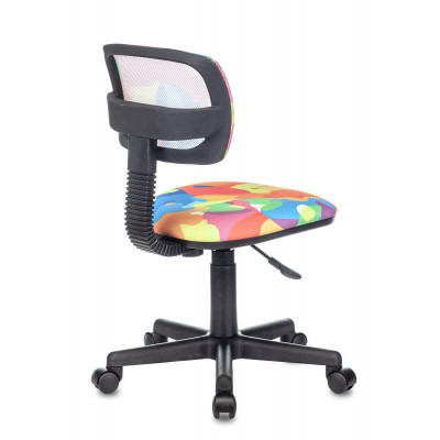 Кресло детское Бюрократ CH-299 мультиколор абстракция сетка/ткань крестов. пластик