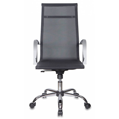 Кресло руководителя Бюрократ CH-993 черный M01 сетка крестов. металл хром