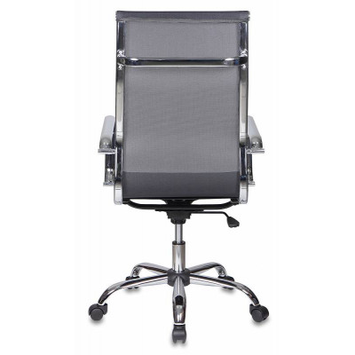 Кресло руководителя Бюрократ CH-993 черный M01 сетка крестов. металл хром