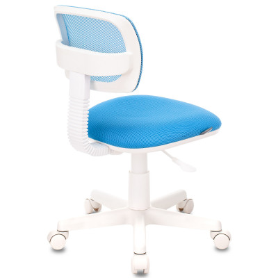 Кресло детское Бюрократ CH-W299 голубой TW-31 TW-55 крестов. пластик пластик белый