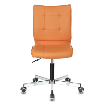 Кресло Бюрократ CH-330M оранжевый Orion-20 экокожа крестов. металл хром