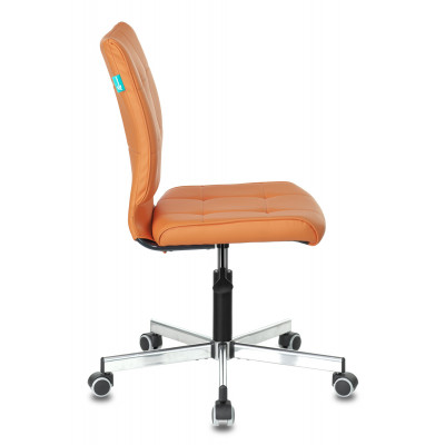 Кресло Бюрократ CH-330M оранжевый Orion-20 экокожа крестов. металл хром