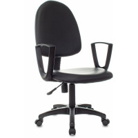 Кресло Бюрократ CH-1300N черный Престиж+ экокожа крестов. пластик