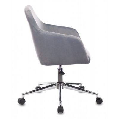 Кресло Бюрократ CH-380SL серая жемчужина Italia 26 крестов. металл хром