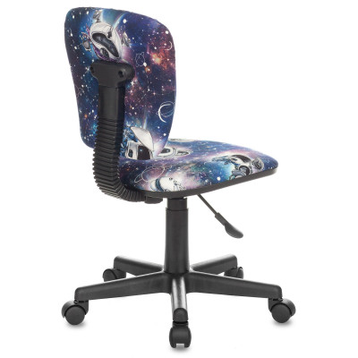 Кресло детское Бюрократ CH-204NX синий космопузики крестов. пластик