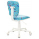 Кресло детское Бюрократ CH-W204NX голубой Sticks 06 крестов. пластик пластик белый
