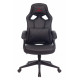 Кресло игровое Zombie Driver черный экокожа с подголов. крестов. пластик