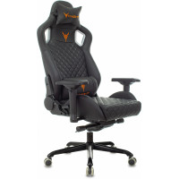 Кресло игровое Knight TITAN черный ромбик экокожа с подголов. крестов. металл