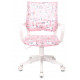 Кресло детское Бюрократ BUROKIDS 1 W розовый единороги крестов. пластик пластик белый