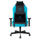 Кресло игровое Knight Neon черный/голубой соты экокожа с подголов. крестов. металл